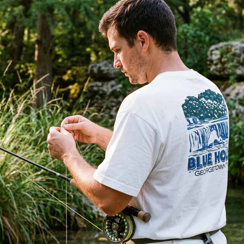 Blue Hole Georgetown TX graphic tee - Lost Draw Provisions Central Texas apparel