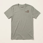 Cold Water Club Tee in Thyme green with small Lost Draw Provisions fish logo on front left chest.