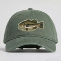 Green cap with fish emblem and 'Austin Texas' text on a light gray background