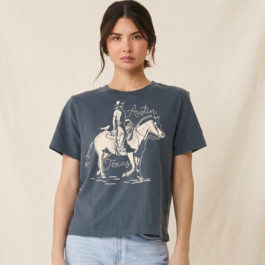 Dust & Reins Austin Women’s Boxy Tee