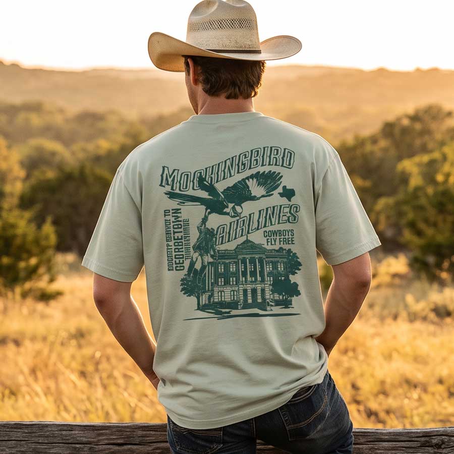 Mockingbird Airlines Georgetown Tee