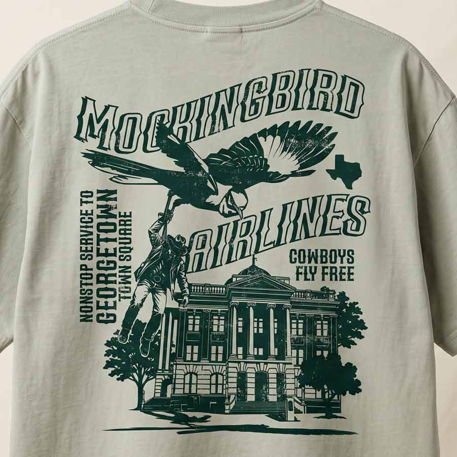 Mockingbird Airlines Georgetown Tee